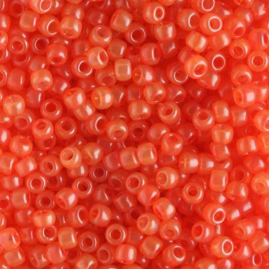 11/0 Hybrid Milky Flame - 10 grams