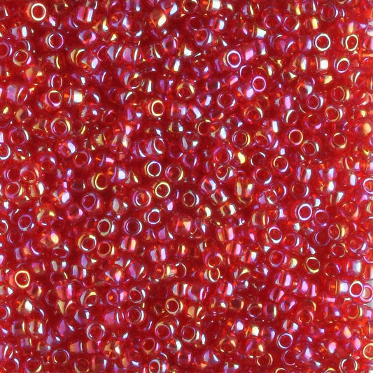 15/0 Transparent Rainbow Ruby - 5 grams