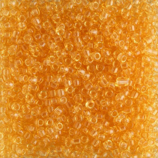 15/0 Transparent Light Topaz - 5 grams