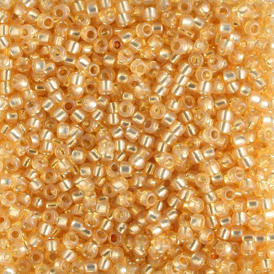 15/0 Silver Lined Milky Light Topaz - 5 grams