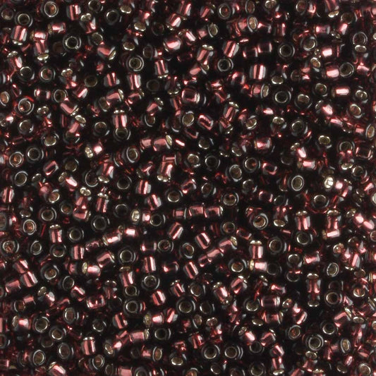 15/0 Silver Lined Amethyst - 5 grams