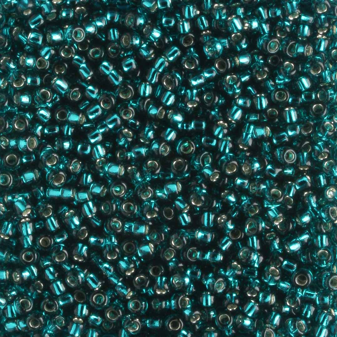 15/0 Silver Lined Teal - 5 grams
