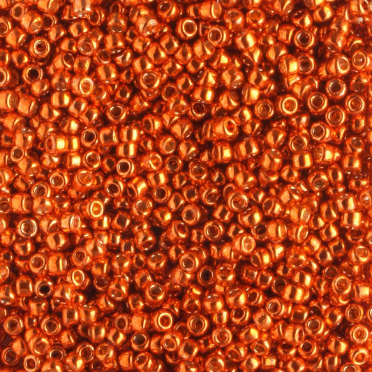 15/0 PermaFinish Galvanized Saffron - 5 grams