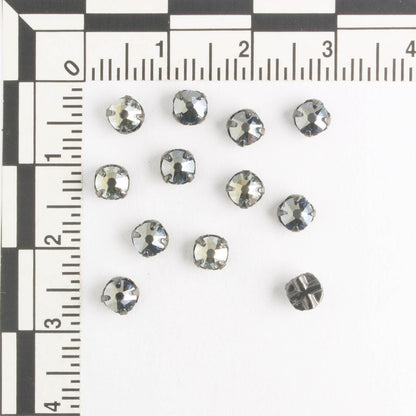 4mm Rose Montee Crys Blue Shade - qty 12