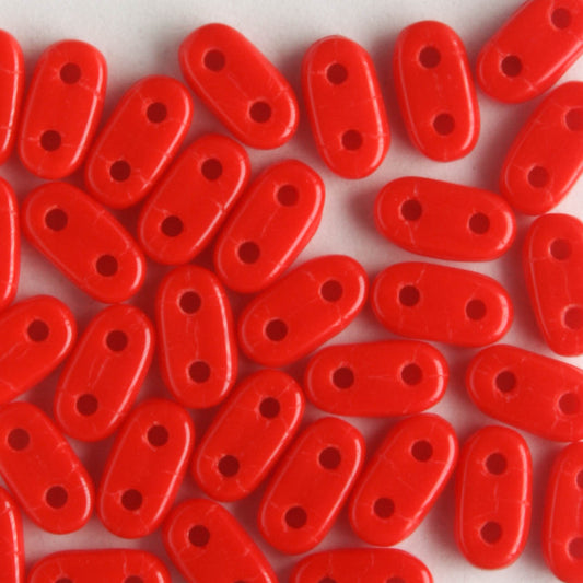 2 Hole Bar Opaque Red - 10 grams