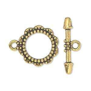 Toggle Clasp, Antique Gold