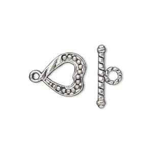 Toggle Clasp, Antique Silver