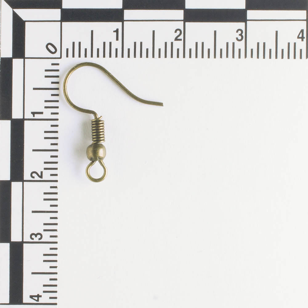 Earring, Antique Brass - 5 Pair