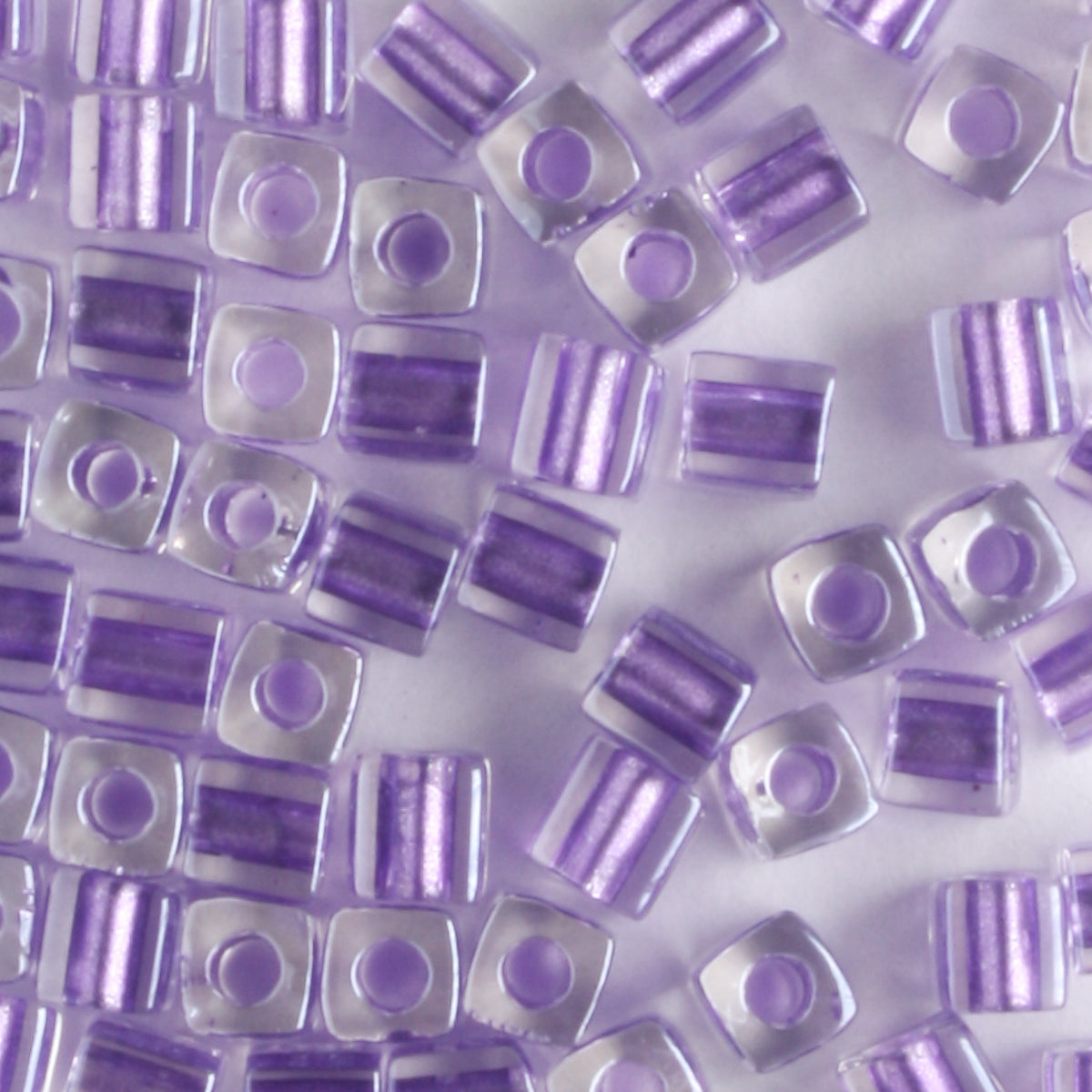 3mm Cube, Purple Lined Crystal - 10 grams