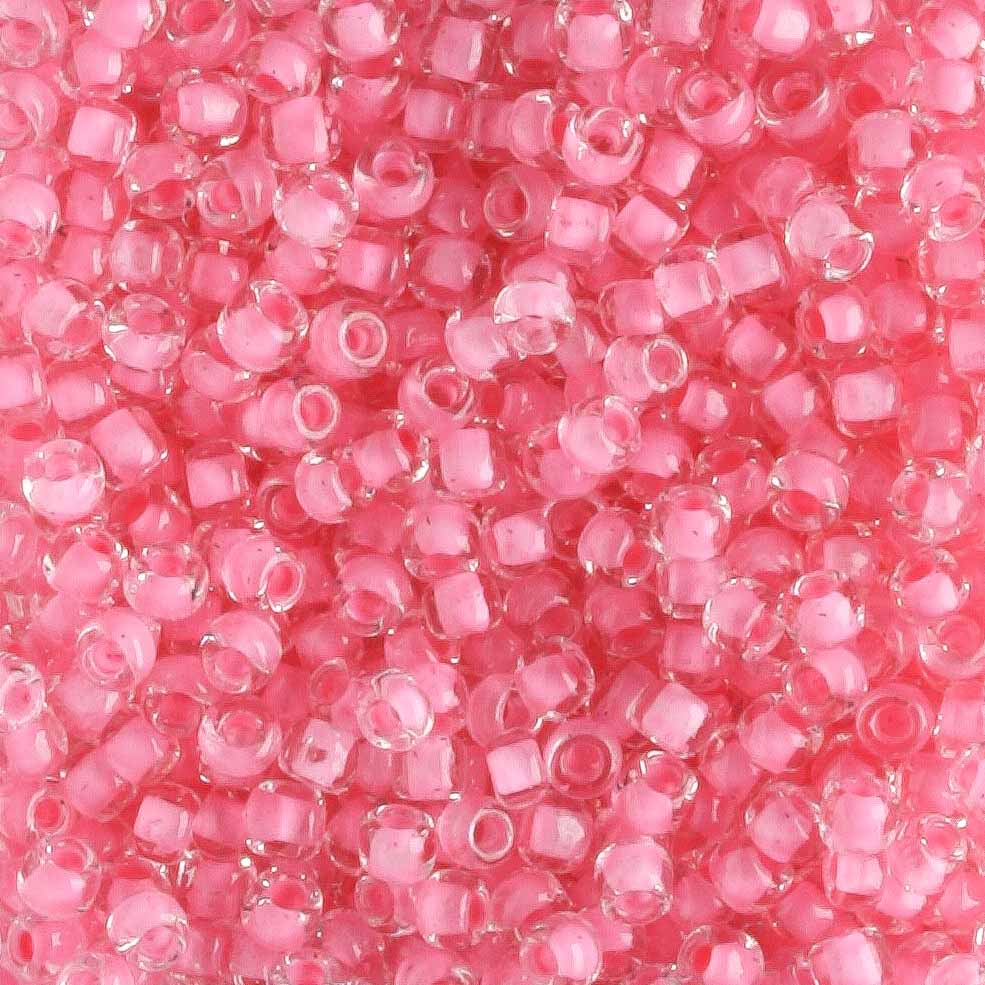 11/0 Color Lined Pink - 10 grams