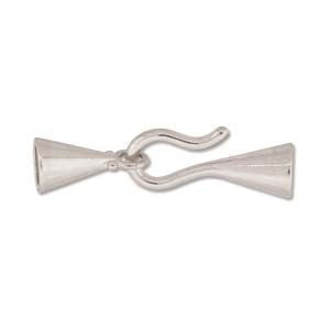 Hook and Eye Clasp, Silver