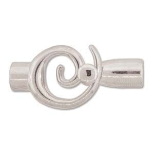 Swirl Clasp, Silver