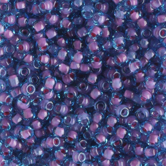 11/0 Purple Lined Blue - 10 grams