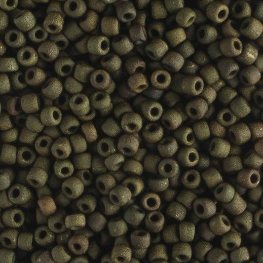 11/0 Matte Dark Olive - 10 grams