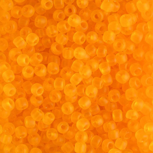 11/0 Transparent Matte Orange - 10 grams