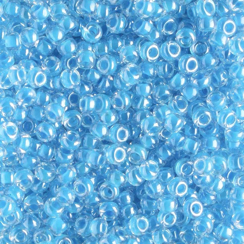 11/0 Lined Blue - 10 grams