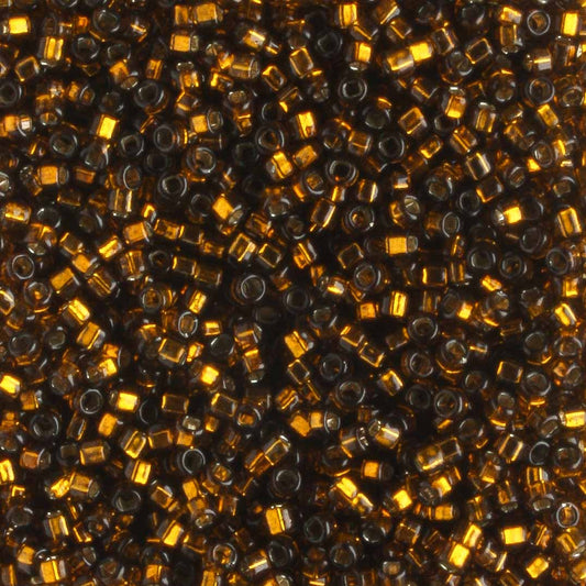 15/0 Silver Lined Topaz - 5 grams