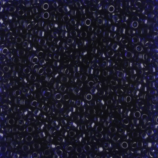 15/0 Transparent Dark Blue - 5 grams