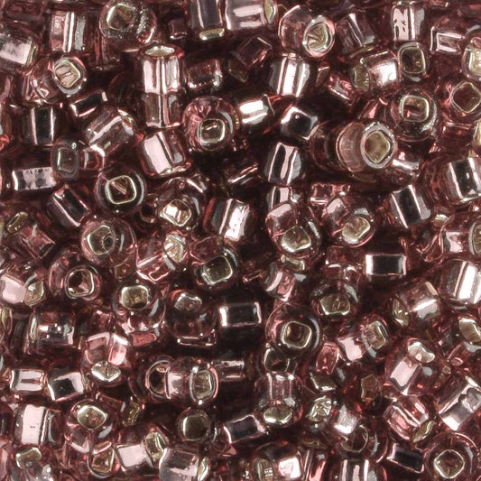 8/0 Silver Lined Light Purple - 10 grams