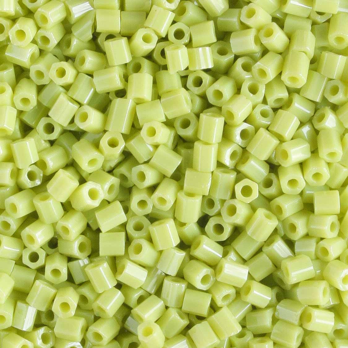 11/0 Hex Chartreuse - 10 grams