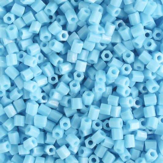 11/0 Hex Blue Turquoise - 10 grams