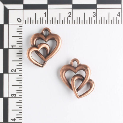 Charm - Double Heart