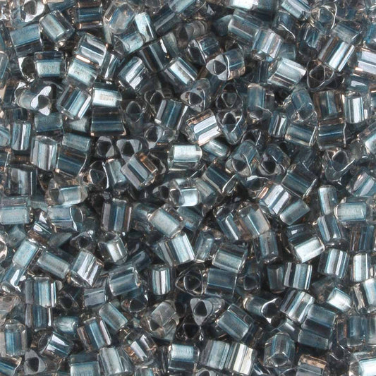 11/0 Triangle Steel Blue - 10 grams