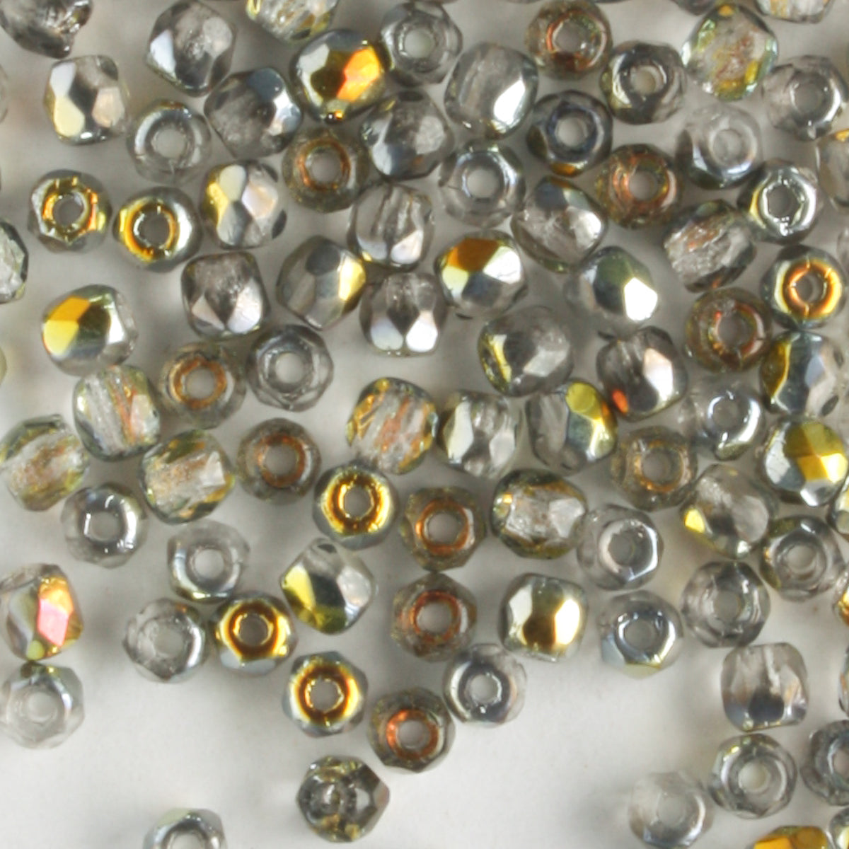 2mm Round Fire Polish Crystal Marea - 100 beads