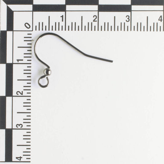 Earring, Black Oxide - 5 Pair