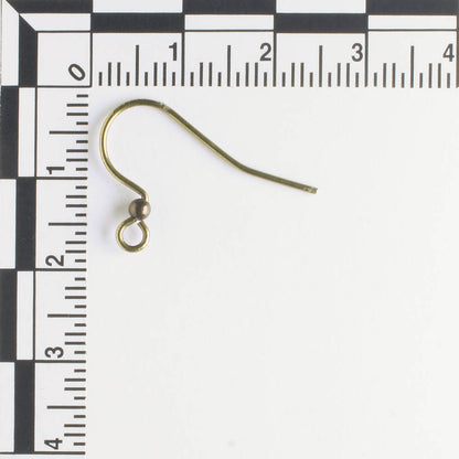 Earring, Antique Brass - 5 Pair