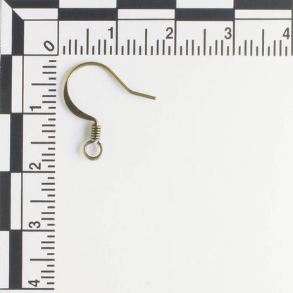 Earring, Antique Brass - 5 pair