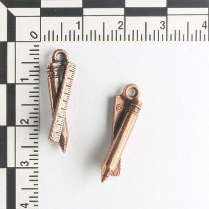 Charm - Pencil & Ruler