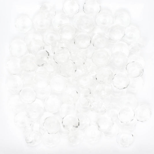 3x6mm Rondelle Clear - 50 beads