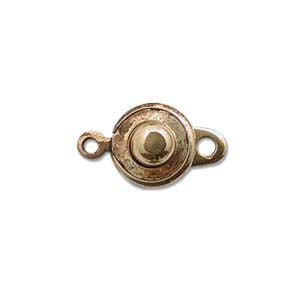 Ball and Socket Clasp, Antique Gold