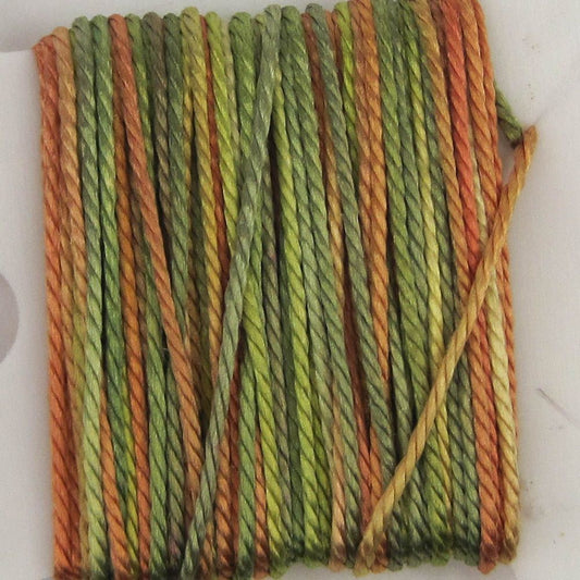 Hand Dyed Shiny Silk Yarn - 6 Yard Bobbin