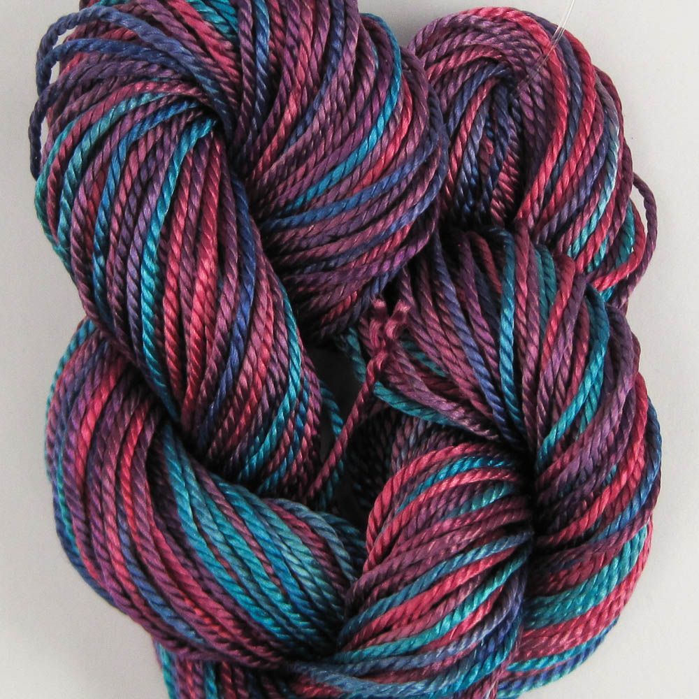 Hand Dyed Shiny Silk Yarn - 36 Yard Skein