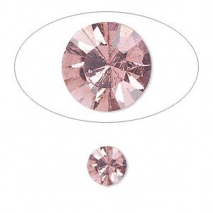 Chaton 8mm Light Amethyst - qty 4