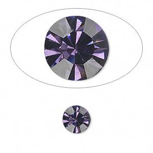 Chaton 8mm Iris Blue - qty 4