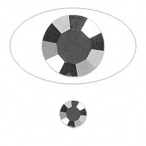 Chaton 8mm Hematite - qty 4