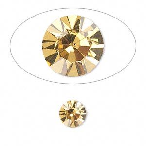 Chaton 8mm Light Topaz - qty 4
