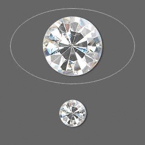 Chaton 8mm Crystal - qty 4