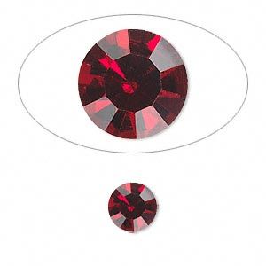 Chaton 8mm Siam - qty 4