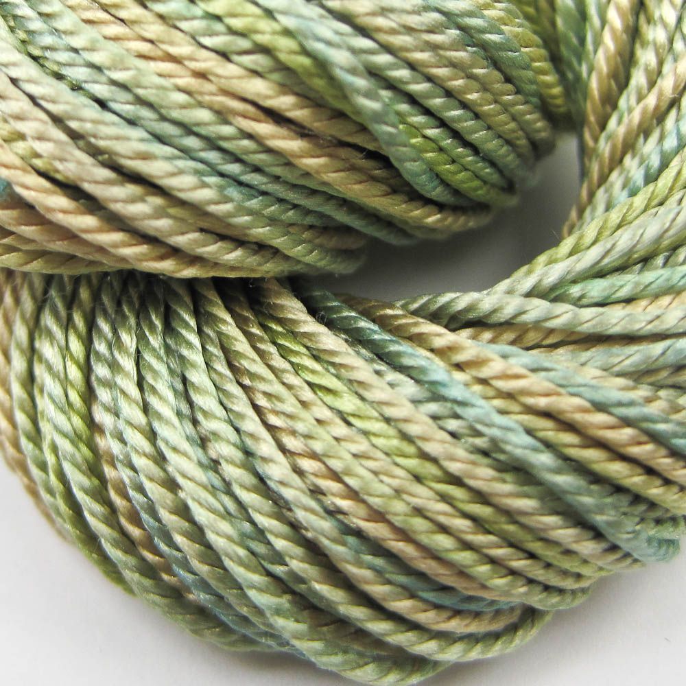 Hand Dyed Shiny Silk Yarn - 36 Yard Skein