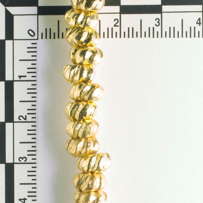 Pewter Beads, Gold Plated - 8 " Stand