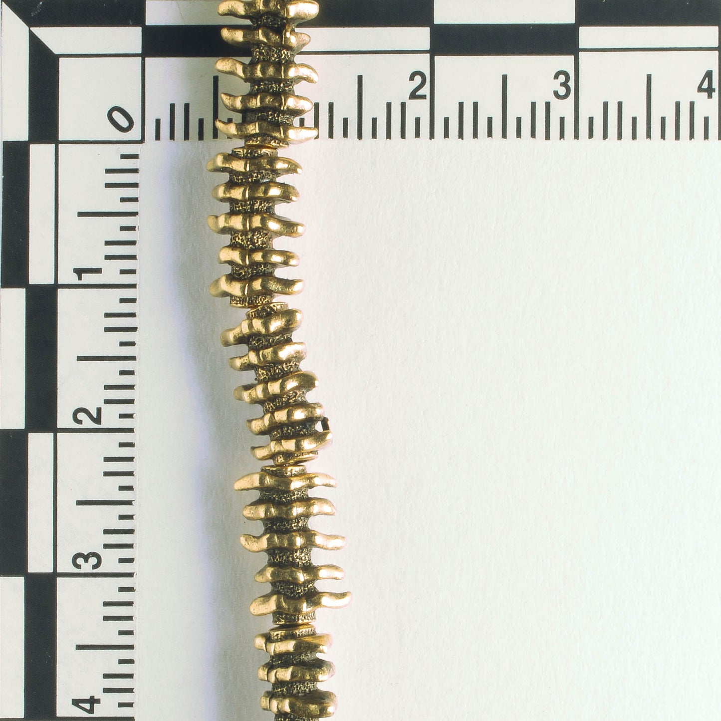 Pewter Beads, Gold Plated - 8" Strand
