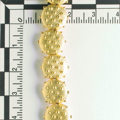 Pewter Beads, Gold Plated - 8" Stand