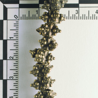 Pewter Beads, Brass Plated - 8" Stand