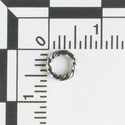 Jumpring Gunmetal Twisted - qty 100