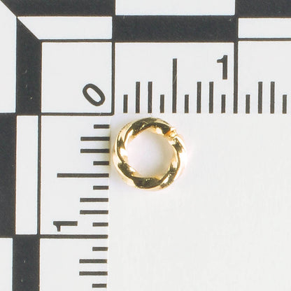 Jumpring Gold Twisted - qty 100