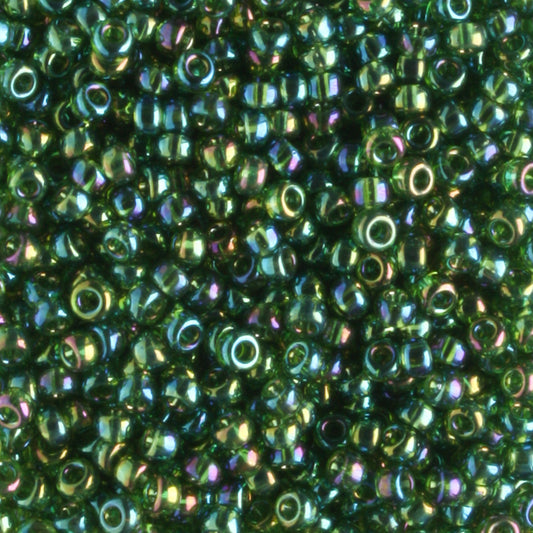 11-0288 Transparent Olive Green AB - 10 grams